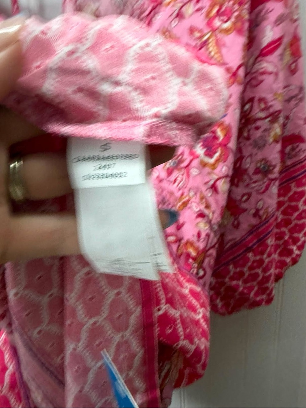 Cupshe Pink Floral open back summer Beach Dress with Drawstring waist - Picture 12 of 12